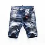 shorts dsquared2 pas cher denim shorts d2 wear out hole d2021